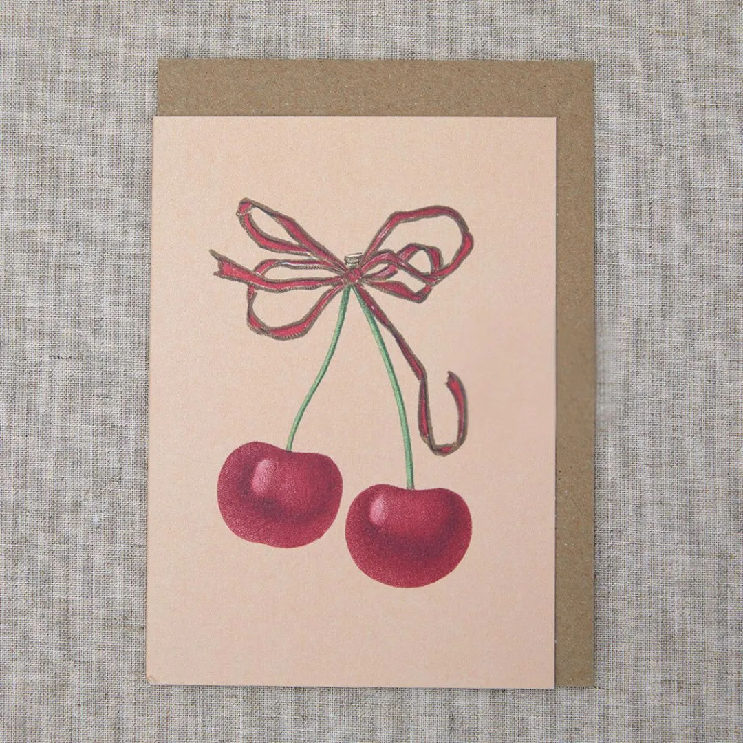 A6 Greeting Card - Cherries